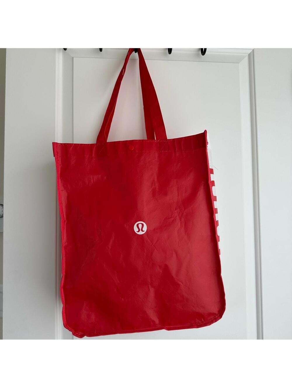 Lululemon Red Reusable Tote Bag